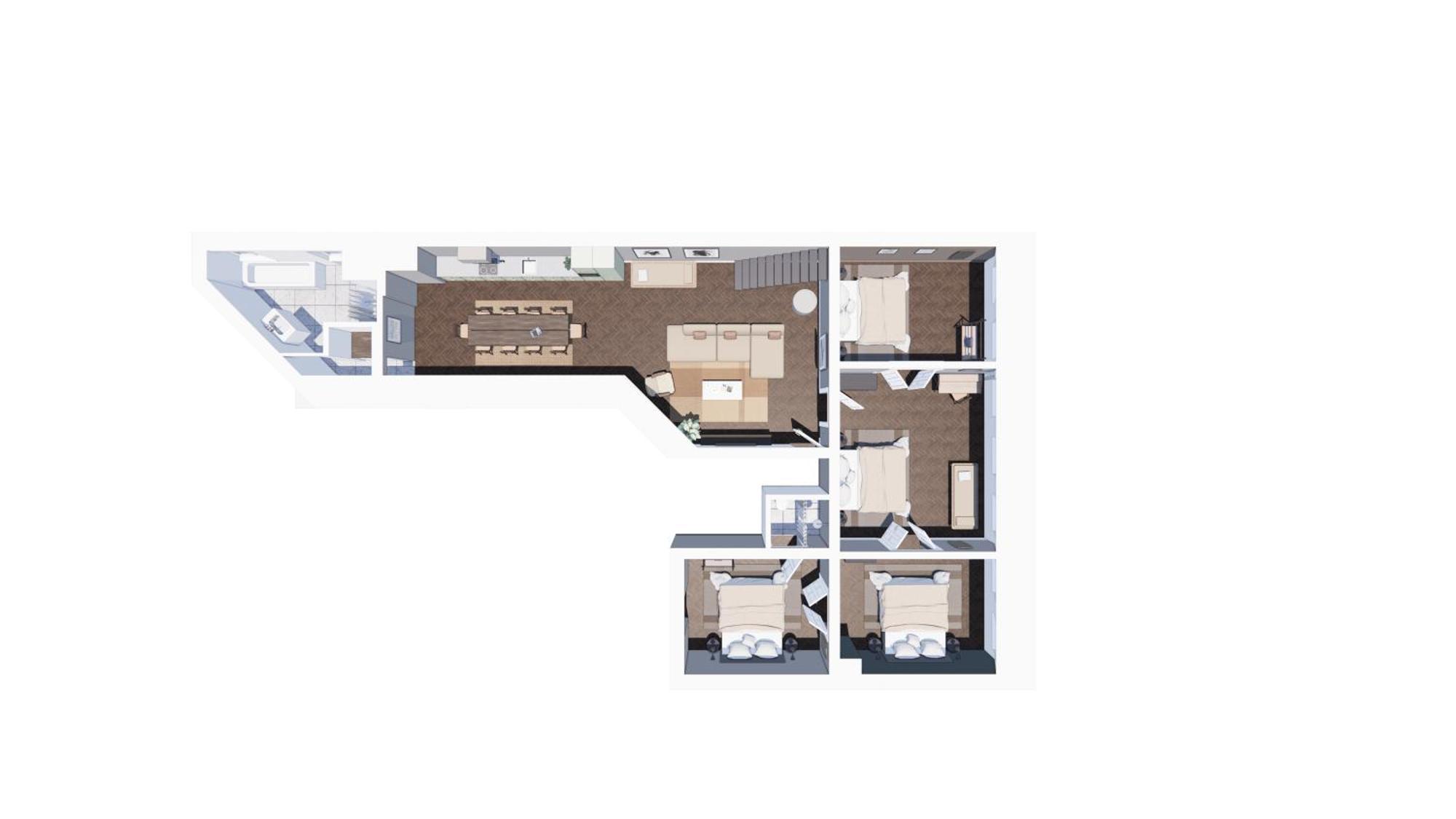 Luxury Penthouse - Private Balcony - Heart Of Apartment *
